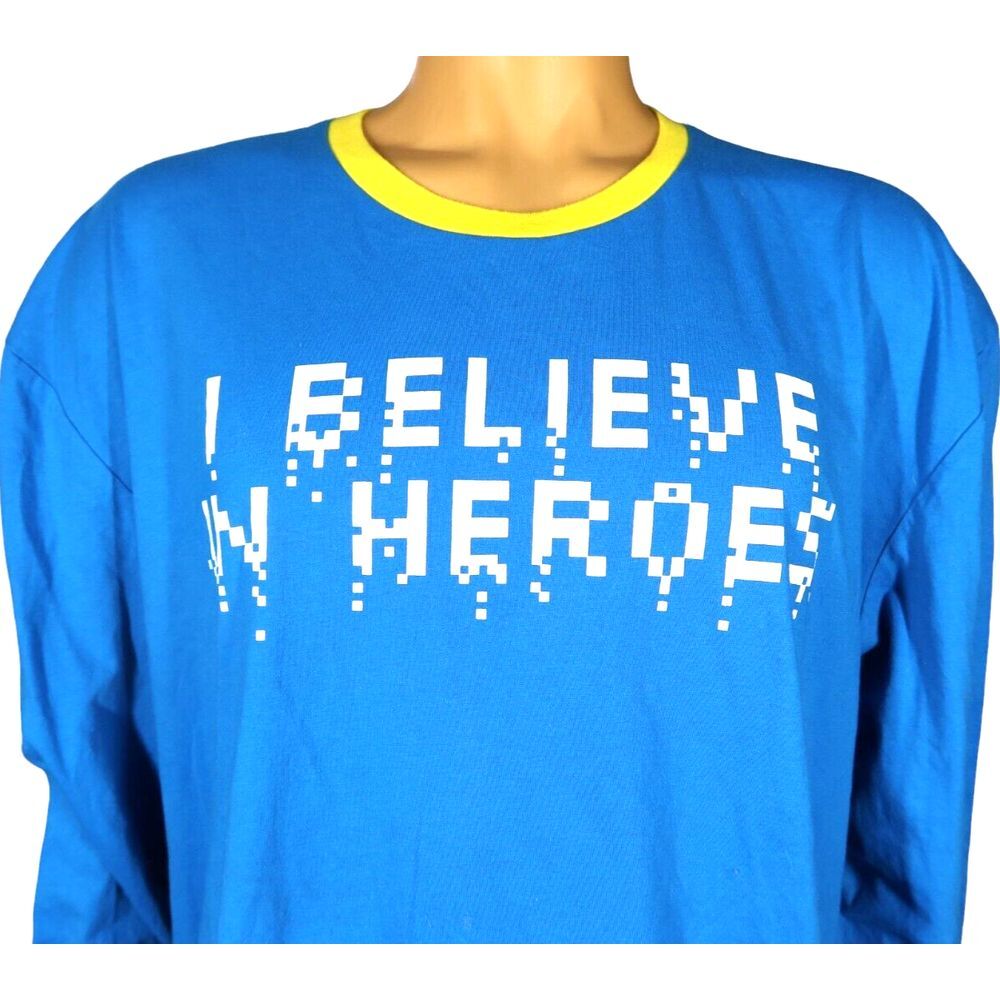 Marvel Comics "I Believe In Heroes" T Shirt 2XL Ironman Captain America Hulk - Picture 2 of 6